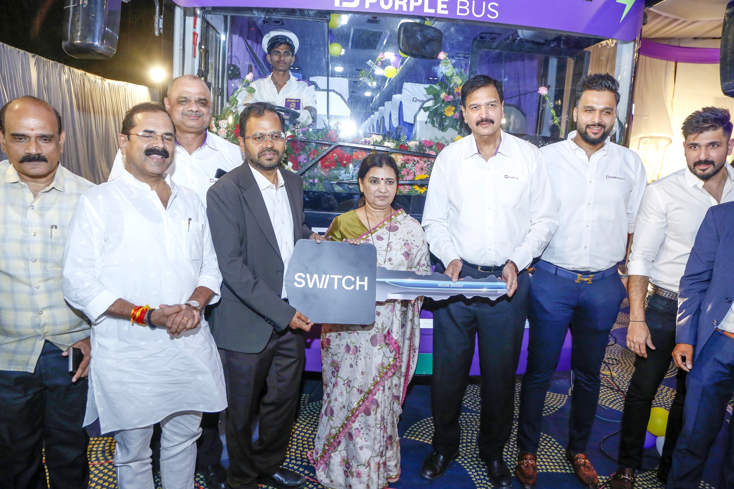 SWITCH Mobility Flags Off Electric Intercity Coaches for Prasanna Purple Mobility Solutions on Mumbai&ndash;Pune Route